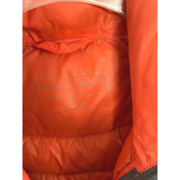 Bernardo Puffer Vest Goose Down Insulated Reversible Gray Orange Lightweight Wom - Picture 2 of 7